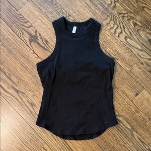 Fabletics Size Large Like New Worn Once High Neck Ribbed Tank Build In Bra